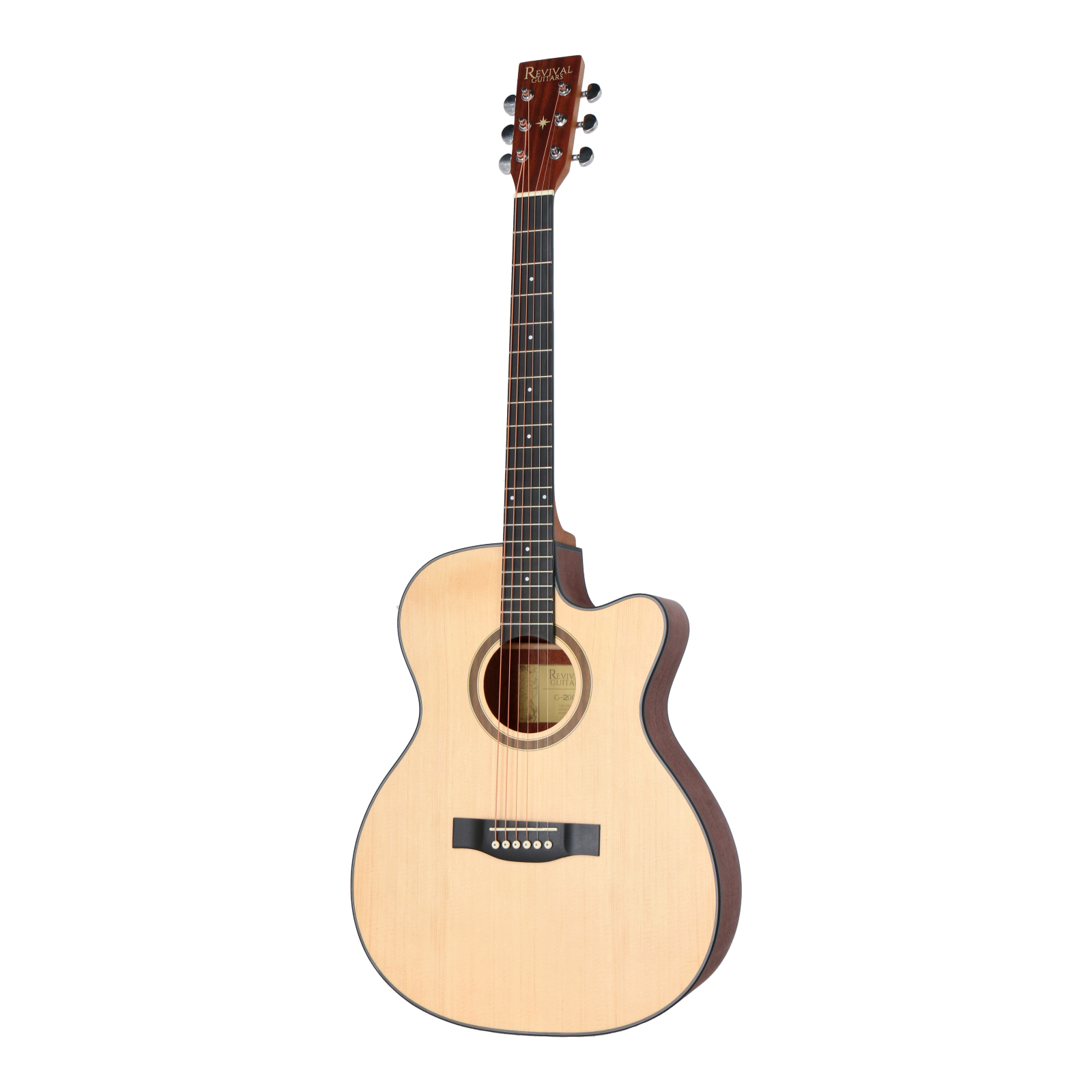 Revival Guitars G20 spruce top grand auditorium acoustic guitar with cutaway