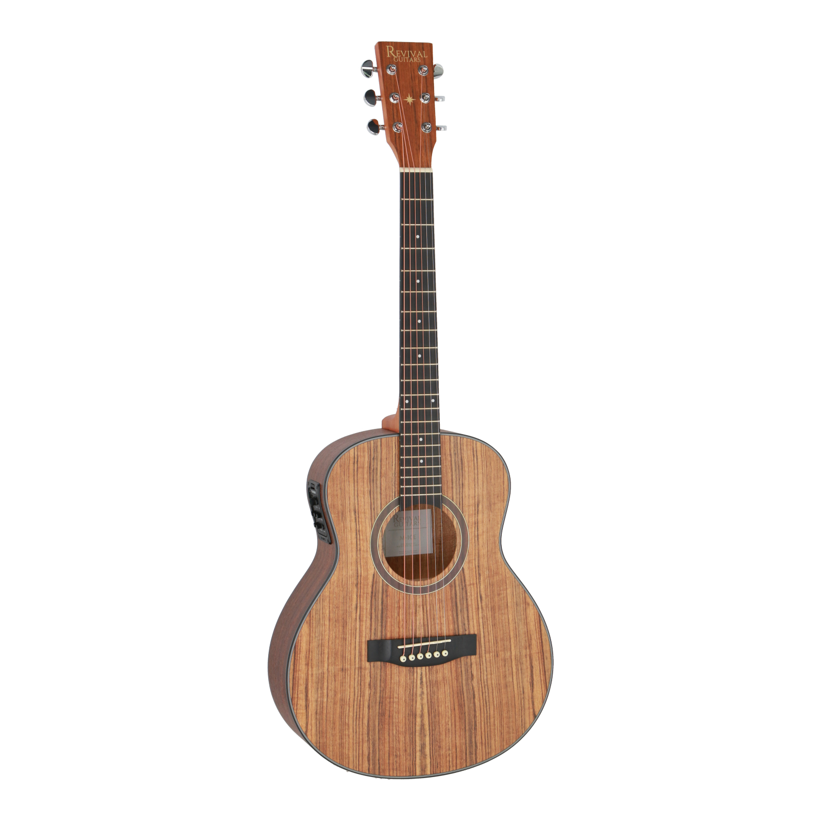 Revival Guitars M10-E walnut travel-size electro-acoustic guitar